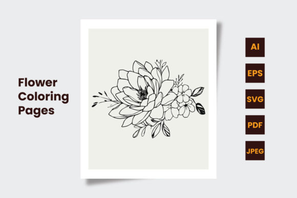 Beautiful Floral and Flower Coloring Pag