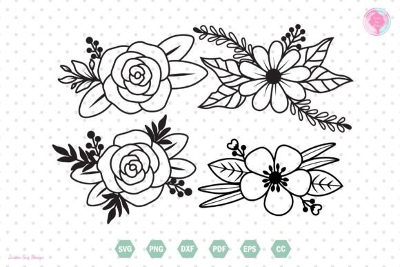 Flower SVG, Floral Bundle SVG