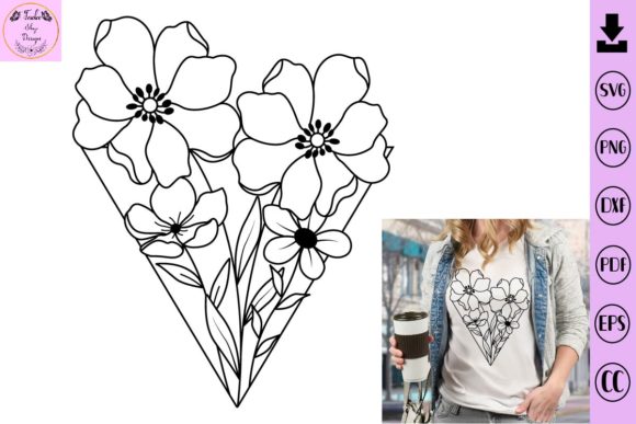 Flower SVG: Floral Charm, Real Embroidery Readiness