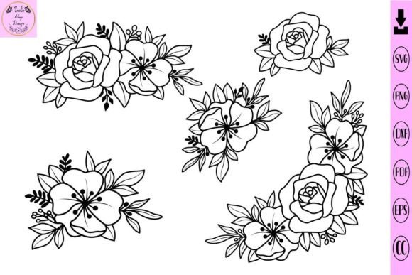 Flower SVG Floral Flowers Bundle