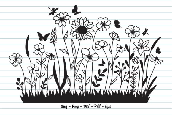 Flower SVG, Floral SVG, Wildflower SVG