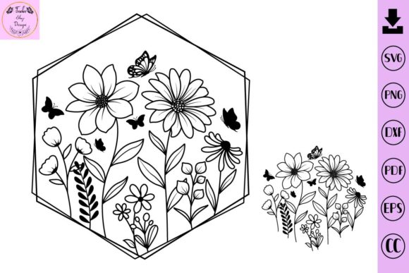 Flowers SVG: Floral and Butterfly SVG