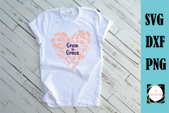 Grow in Grace Floral SVG