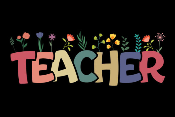 Teacher SVG: Happiness Floral SVG Design