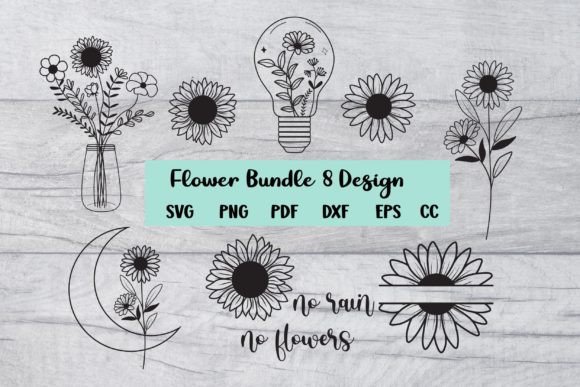 Wildflower SVG, Floral SVG Bundle